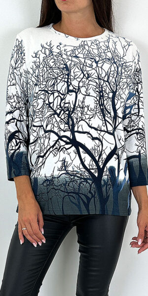 SWETEREK BLUZKA PIKASO biały