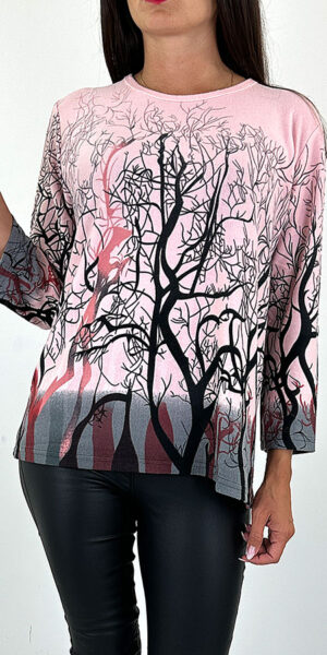 SWETEREK BLUZKA PIKASO pudrowy