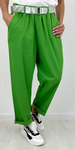 RASTON spodnie luźne  BOYFRIENDY zielone