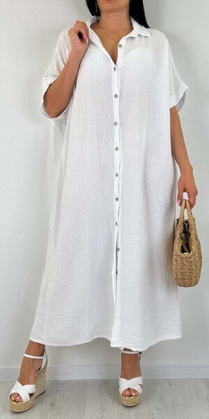 Palermo sukienka muślinowa biała