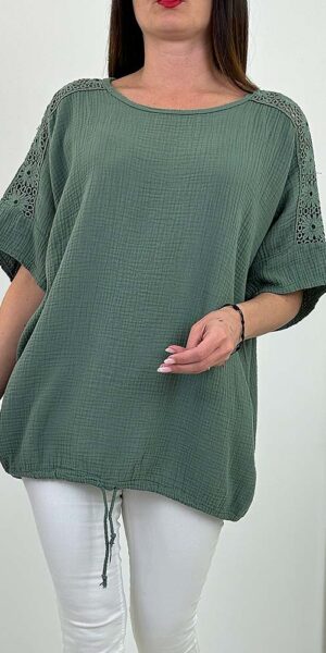 KSAMI BLUZKA oversize khaki