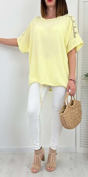 KSAMI BLUZKA oversize cytryna
