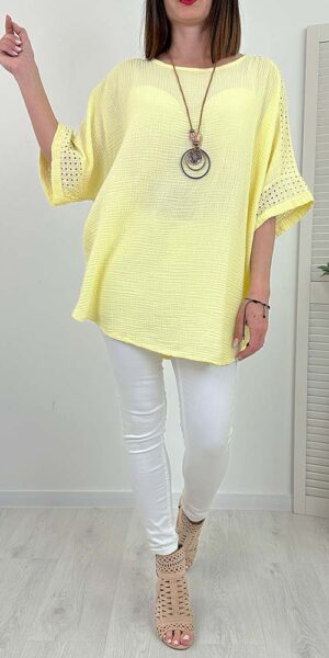ERGO BLUZKA oversize cytryna