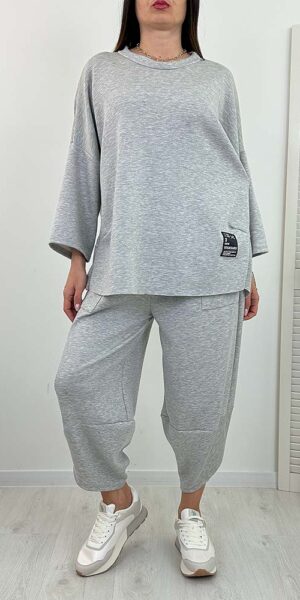 KOMPLET YARIS SPODNIE I BLUZA SZARY