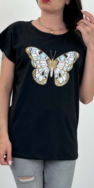 GAMMA BLUZKA T-SHIRT wzór 1 czarny