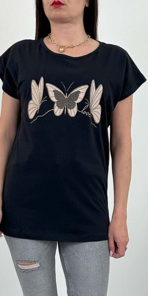 GAMMA BLUZKA T-SHIRT wzór 3 czarny