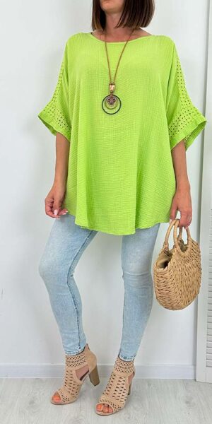 ERGO BLUZKA oversize limonka