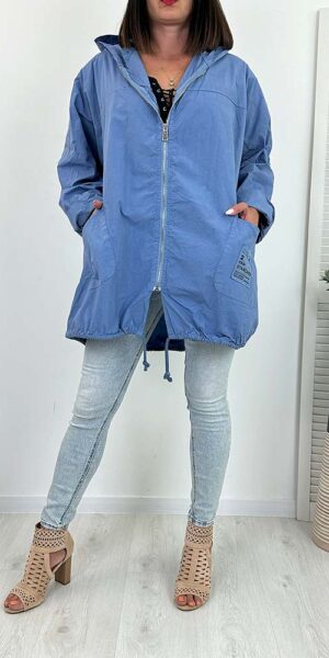 ERDA NARZUTKA KURTKA PARKA jeansowa