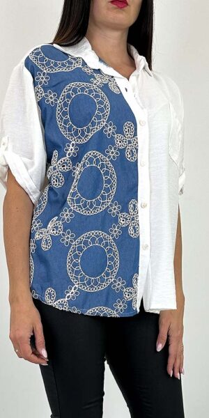 KOSZULA BLUZKA OLGA haftowana  wyszywane wzory