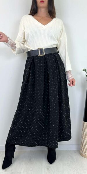 Shila SPÓDNICA w cekiny czarna