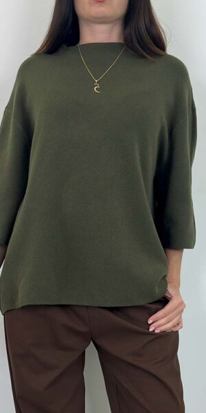 COZY SWETER MIĘKKI I ELEGANCKI khaki