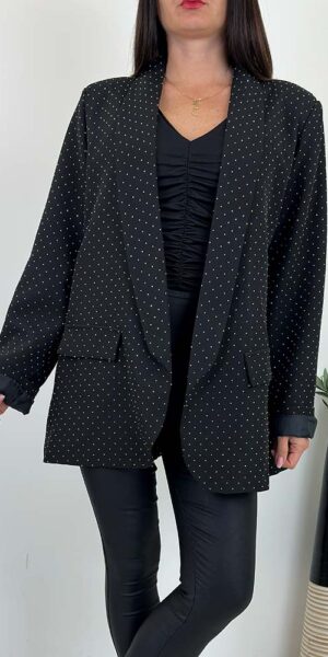 MARYNARKA DIAMOND CZARNA Z CEKINAMI