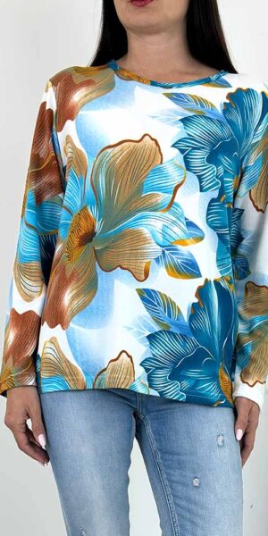 SWETEREK BLUZKA MALWA turkus