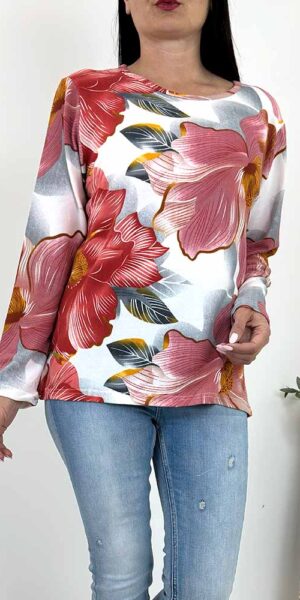 SWETEREK BLUZKA MALWA różowy