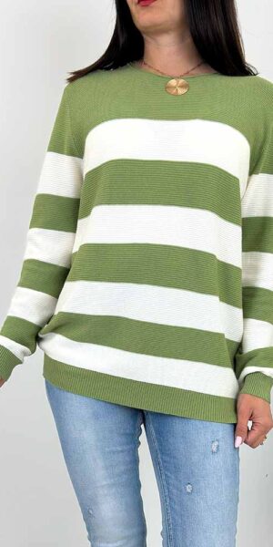 SWETER KOLINS W PASKI wiosenny zieleń
