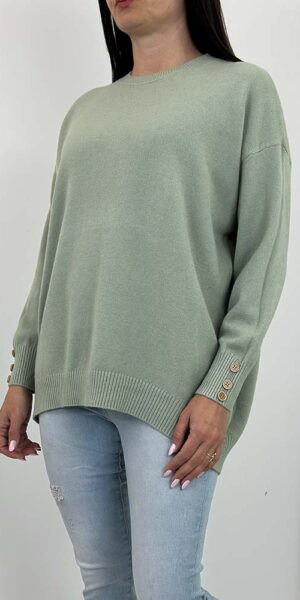 SWETER  wiosenny HELGA pistacja