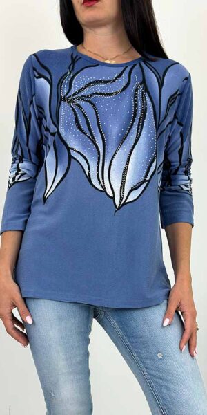 SWETEREK BLUZKA ZORA jeansowy