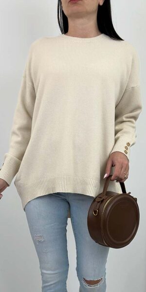 SWETER  wiosenny HELGA beżowy