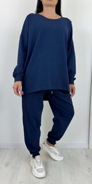 KOMPLET DRESOWY SAWI bawełniany granat