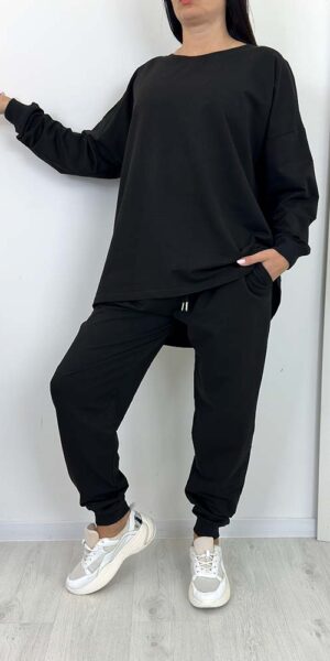 KOMPLET DRESOWY SAWI bawełniany czarny