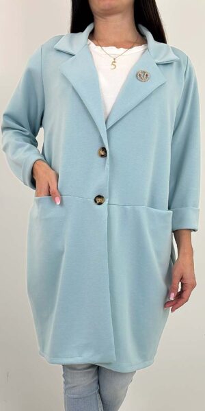 MARYNARKA WDZIANKO LADYS błękitna masełko