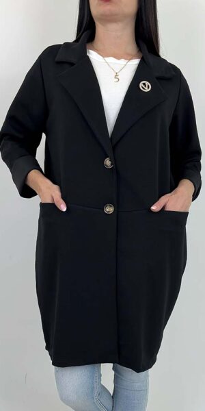 MARYNARKA WDZIANKO LADYS czarna masełko