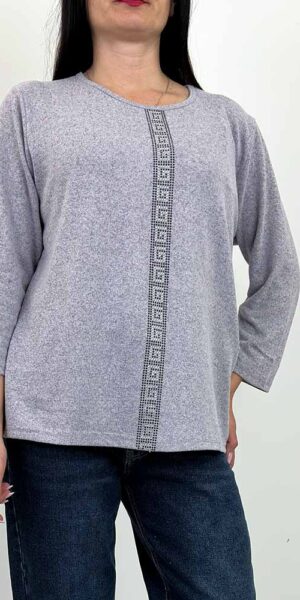 BLUZKA dzianinowa KARLA fiolet