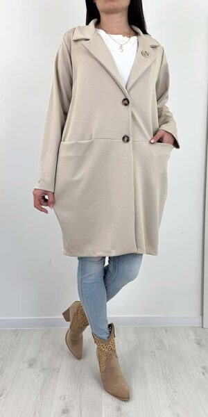 MARYNARKA WDZIANKO LADYS beżowa masełko