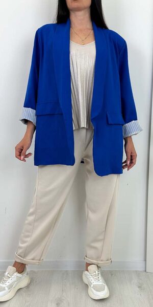 MARYNARKA KOLLI oversize żakiet chaber