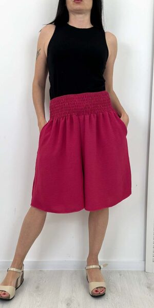 SPODENKI ROMA PLUS SIZE duży rozmiar luźne  fuksja