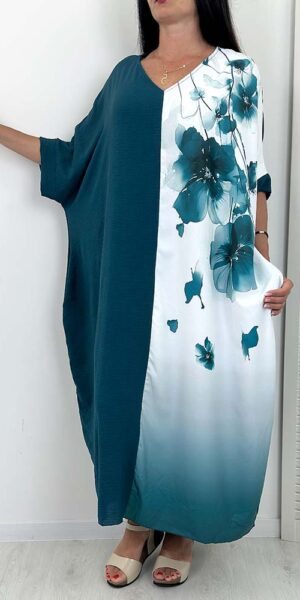 OLHA SUKIENKA plus size duży rozmiar morska