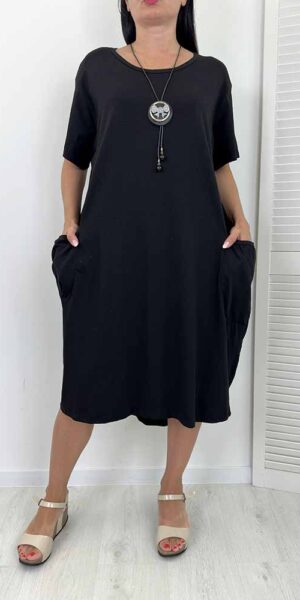 MALTA SUKIENKA bawełniana plus size duży rozmiar czarna