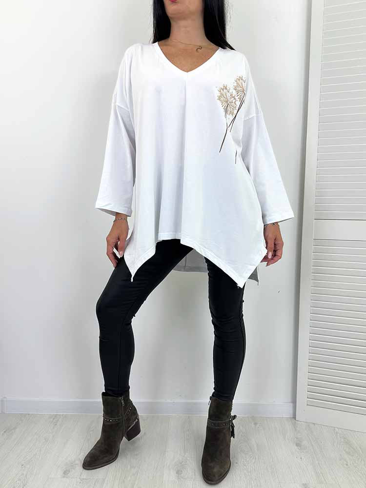 DIANA TUNIKA bluzka plus size biała - obrazek 4